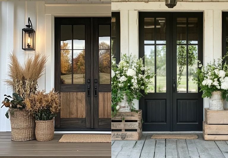 20+ Charming Fall Front Porch Ideas That Bring Warmth and Charm to Your Entryway