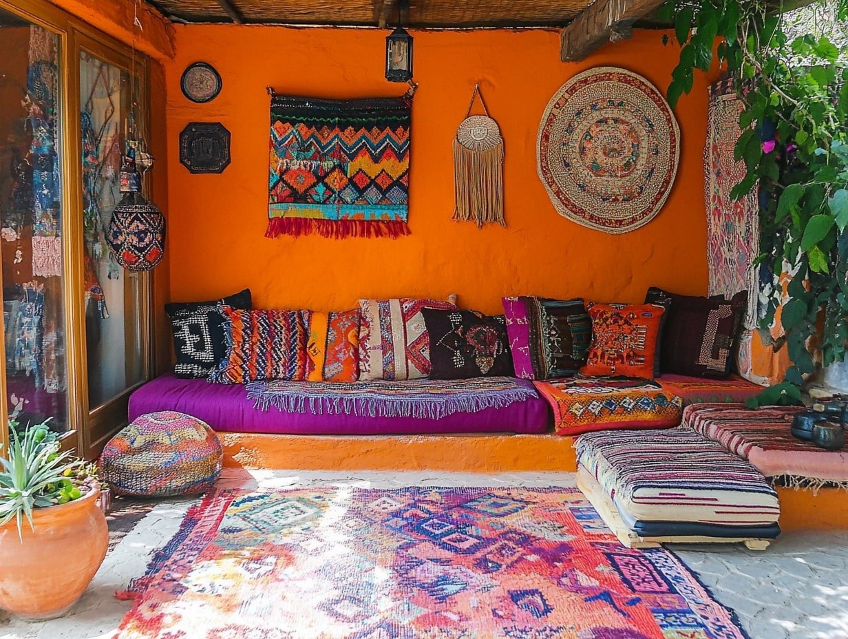 Add Color and Underfoot Comfort with Outdoor Rugs for a Boho-Chic Balcony Makeover