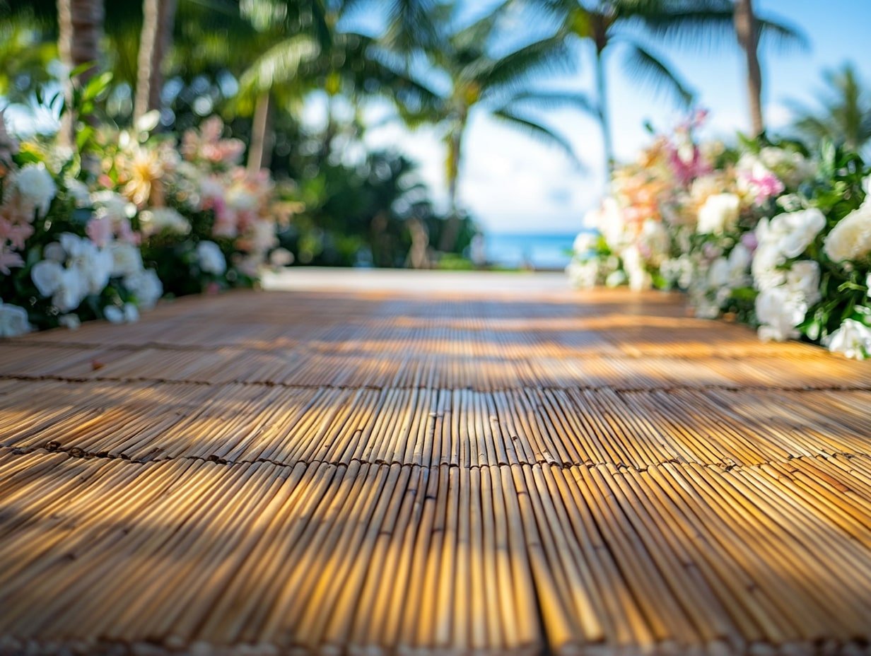 Celebrate Island Style with a Breezy Bamboo Dance Floor