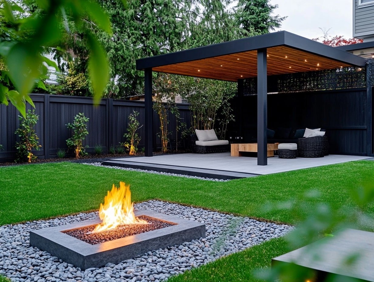 Modern Garden Design with Sleek Materials