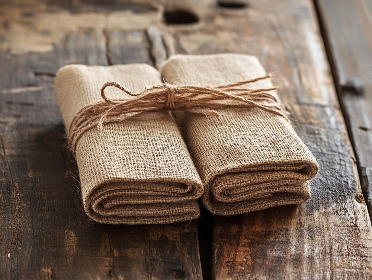 Add Rustic Charm with Burlap Napkin Wraps