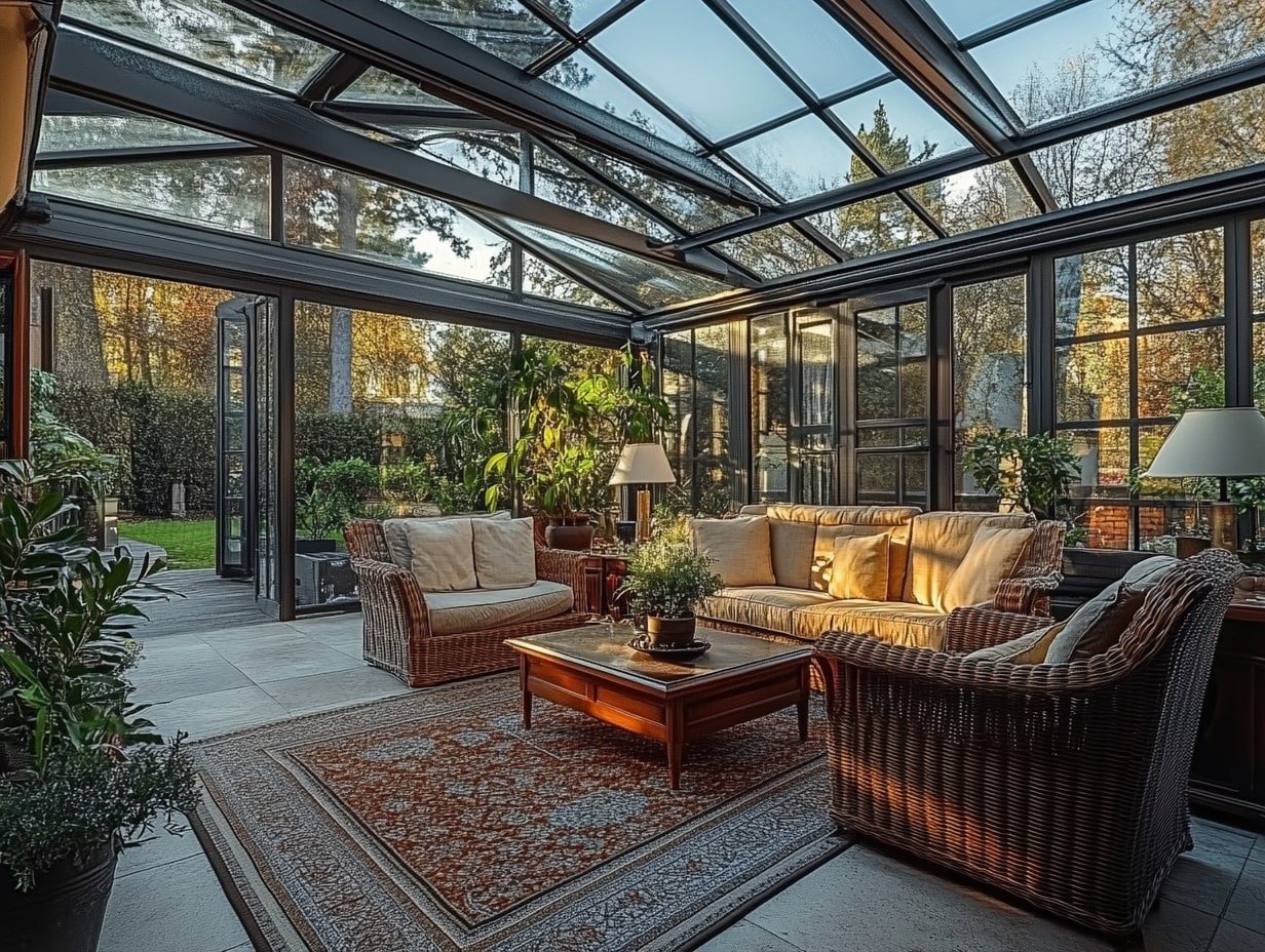 Embrace Year-Round Outdoor Living with a Sunroom Patio Covered in Clear Polycarbonate Panels