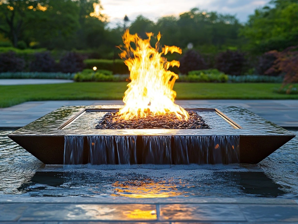 Fire & Water Feature for the Ultimate Backyard Vibe