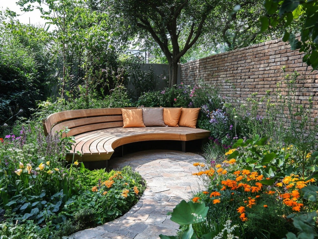 Garden Seating Wrapped in Blooms