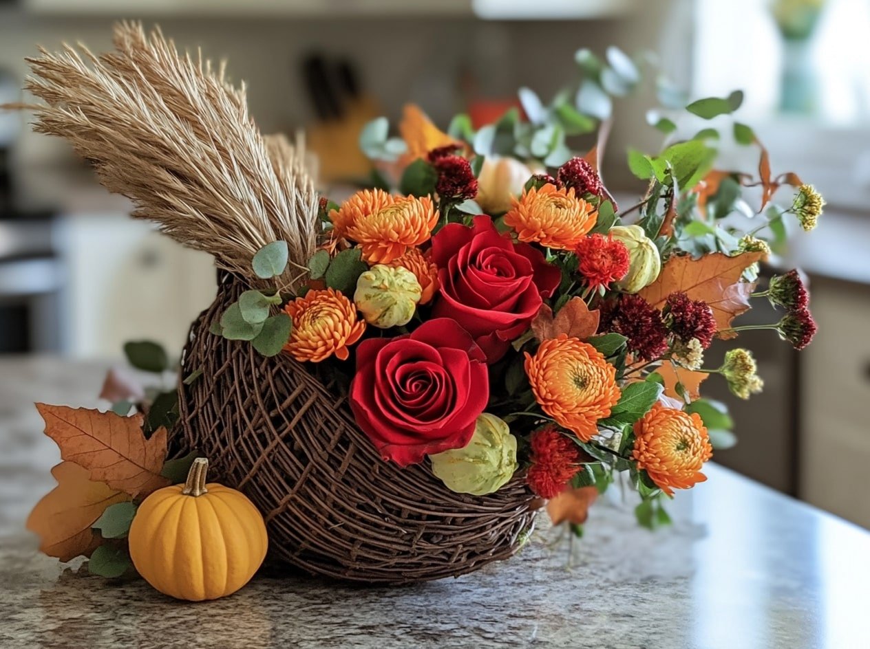 Celebrate Abundance with a Vibrant Cornucopia Display