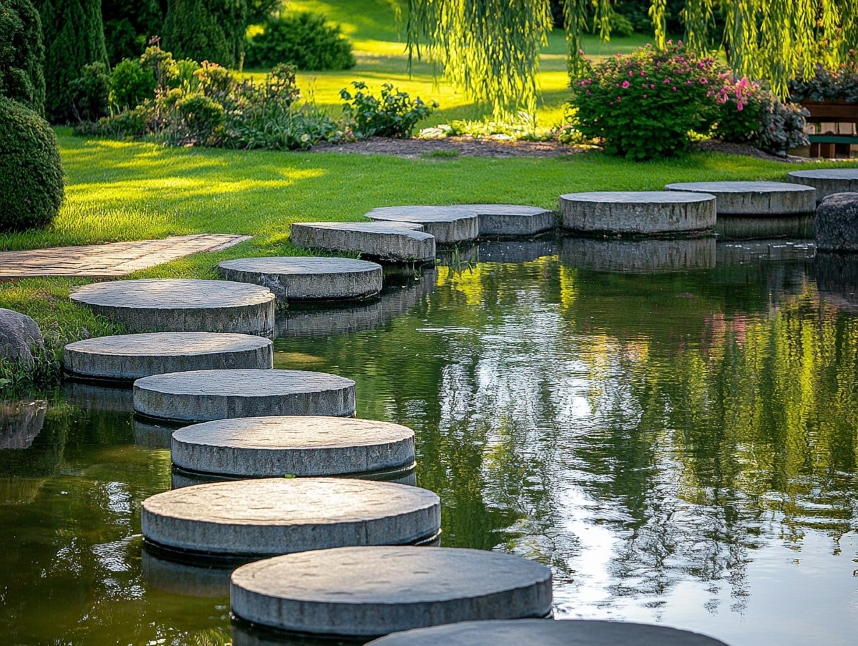 Create Pathways That Run Over Shallow Water Features for a Dreamy Garden Journey