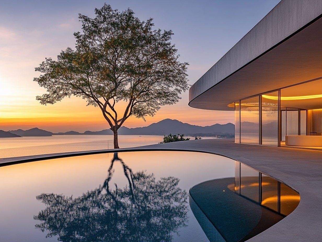 Wrap the Pool With a Wooden Deck for Seamless Modern Luxury