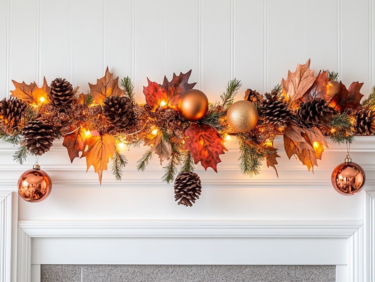 Dress Up Your Mantel with a DIY Thanksgiving Garland