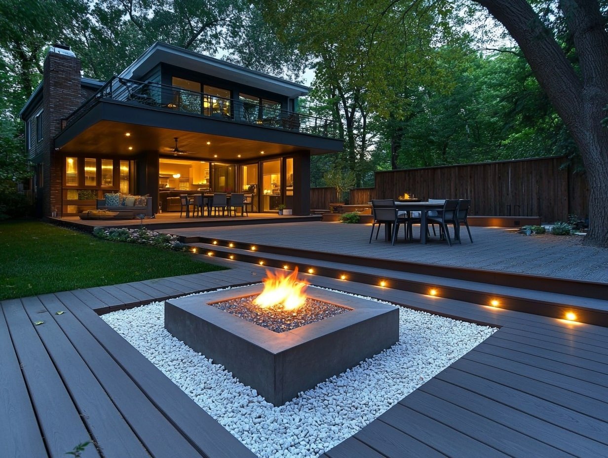 Backyard Fire Pit Idea That’s Clean, Cozy, and Brigh