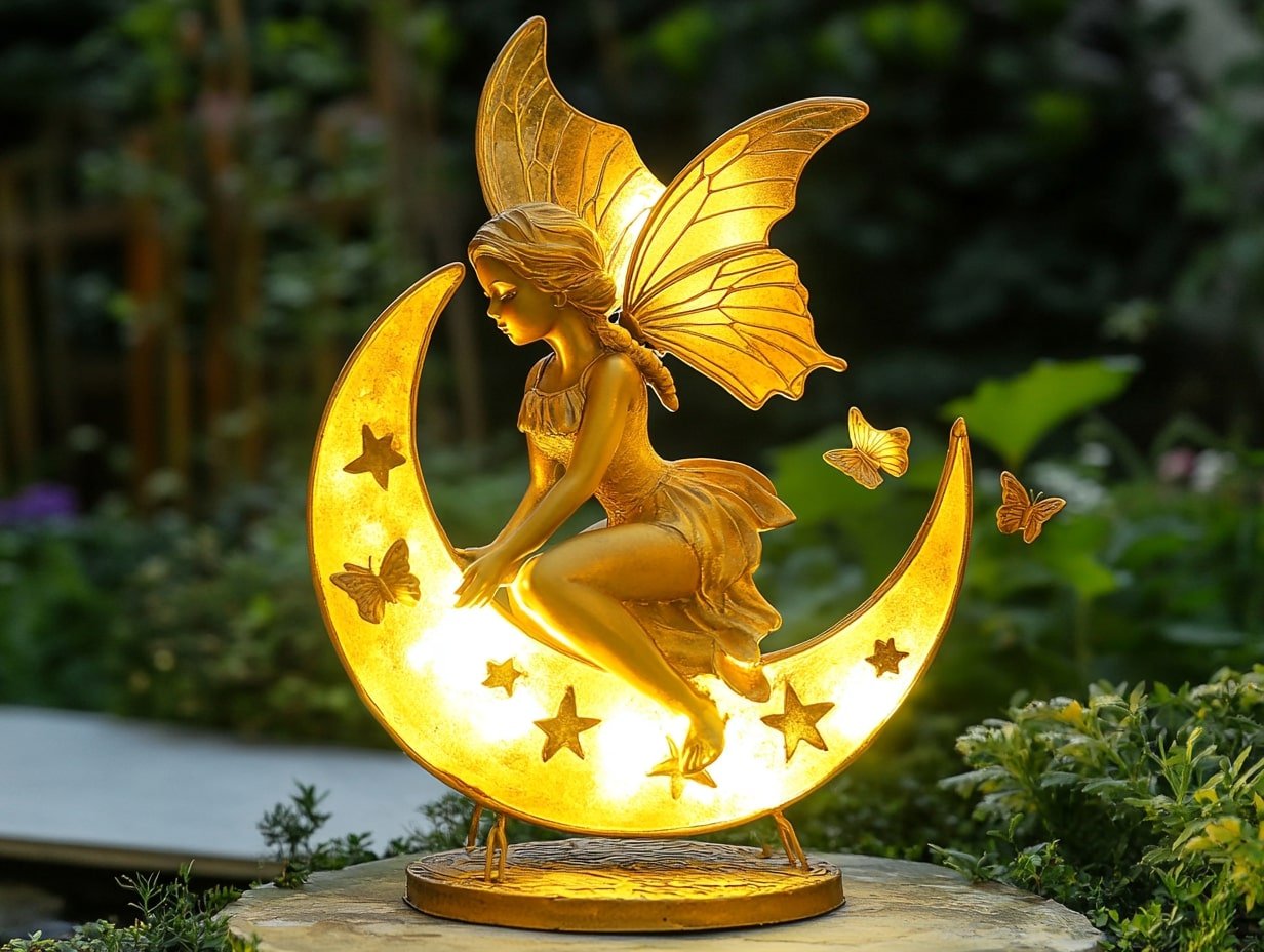 Solar Fairy Statue to Enchant Your Garden