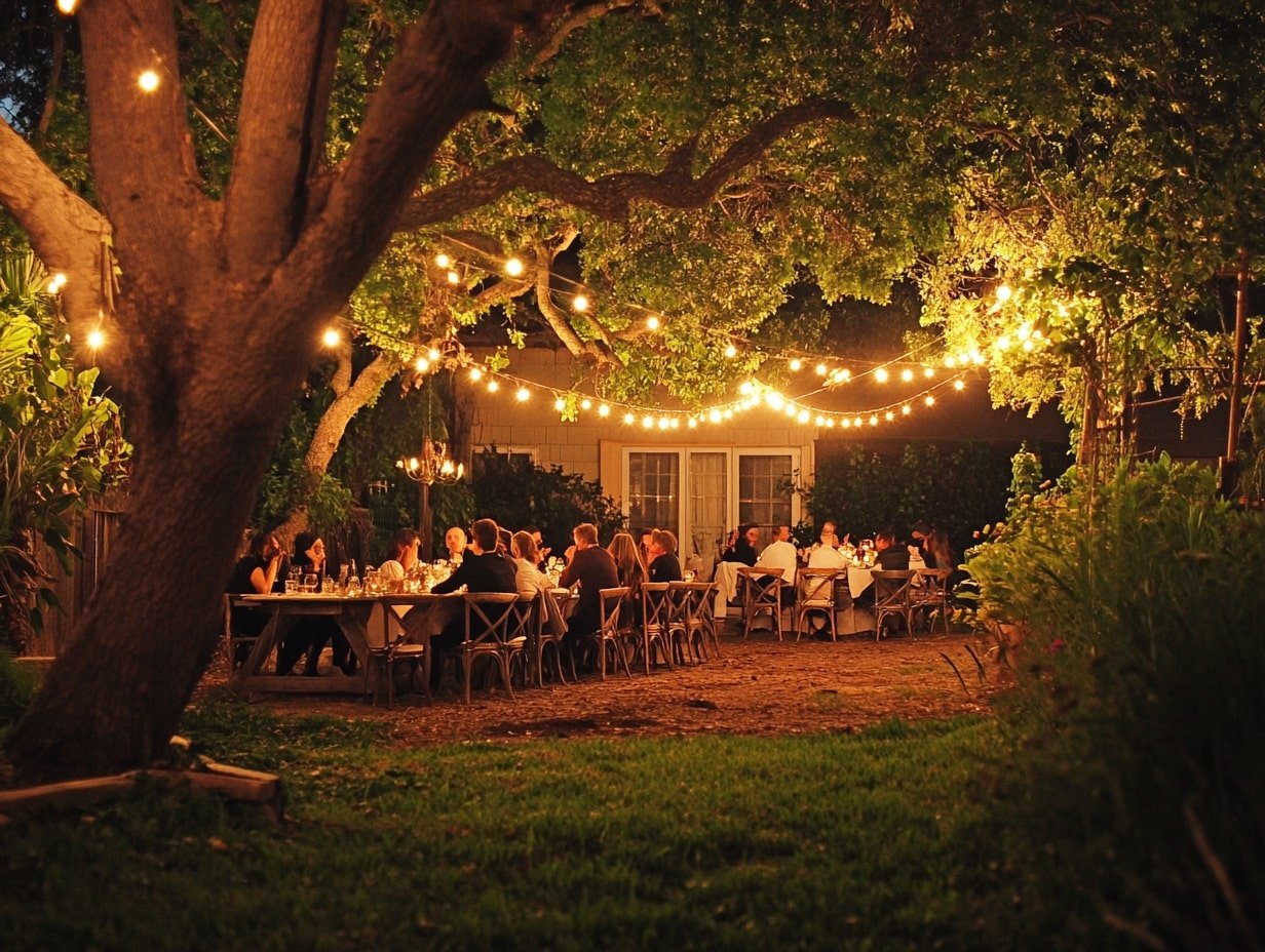 Solar String Lights Overhead