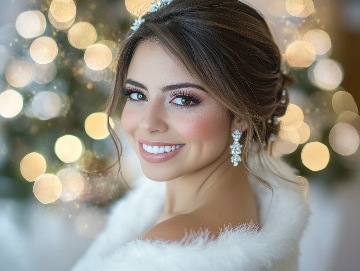 Stay Warm and Chic With a Faux Fur Bridal Shawl