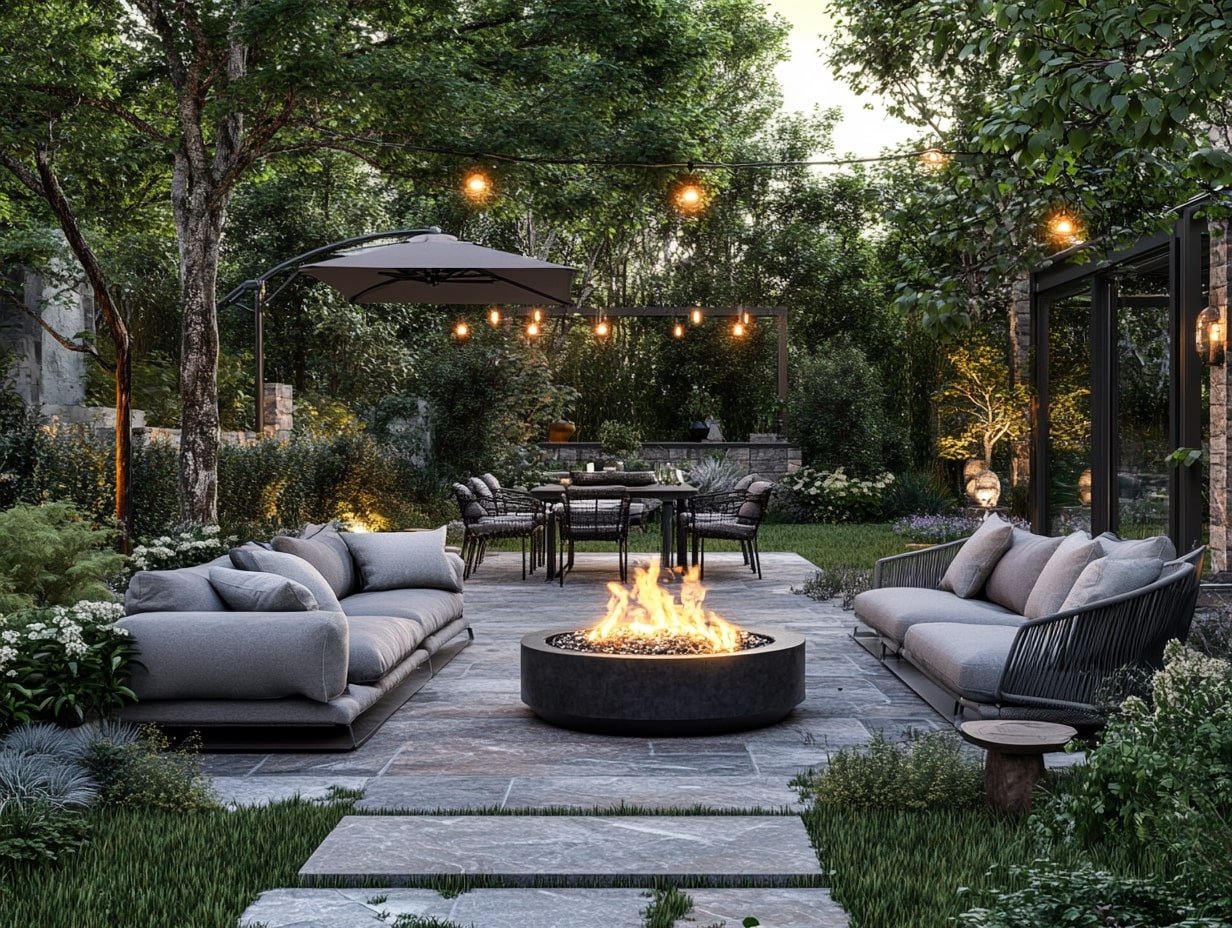 Design a Cozy Fire Pit Patio for Warmth and Evening Gatherings Under the Stars