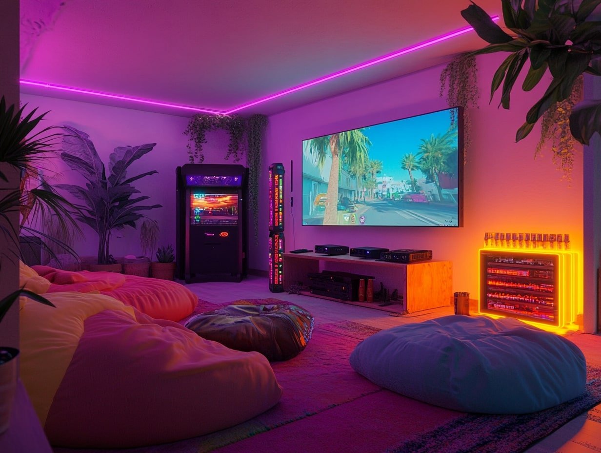 Colorful Game Lounge Ideas