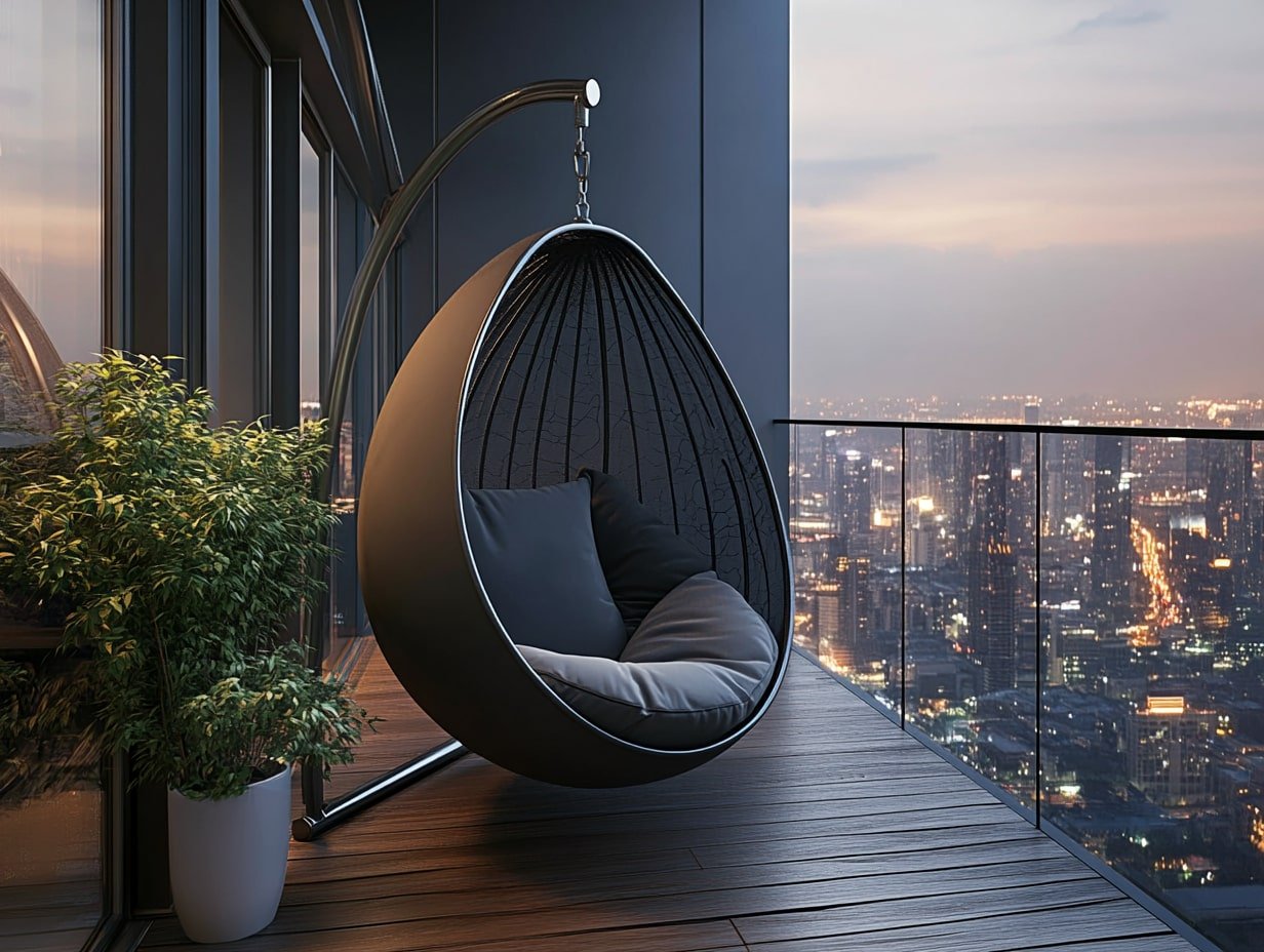 Add a Hanging Egg Chair for a Modern Chill Zone