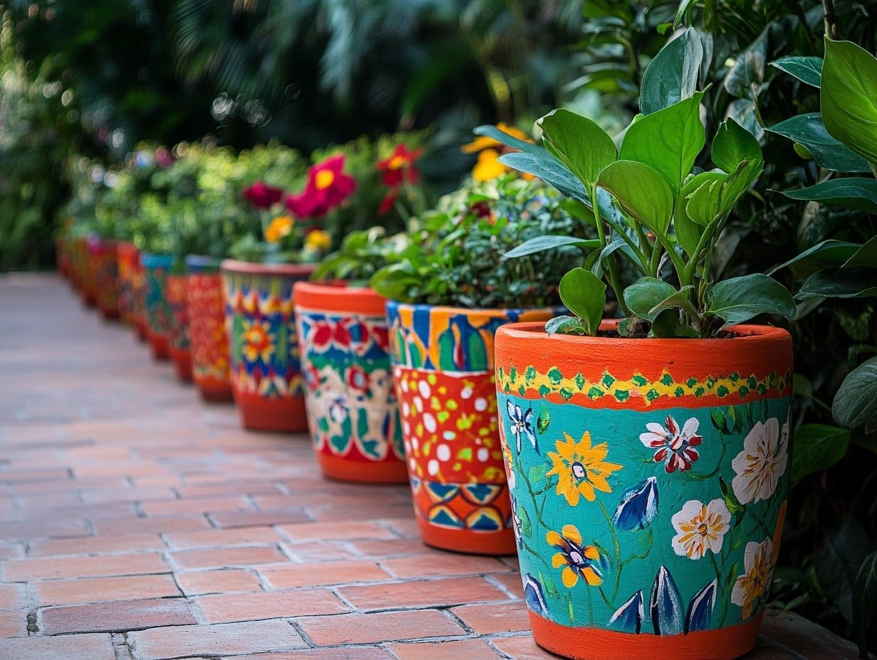 Hand-Painted Flower Pots With Soul
