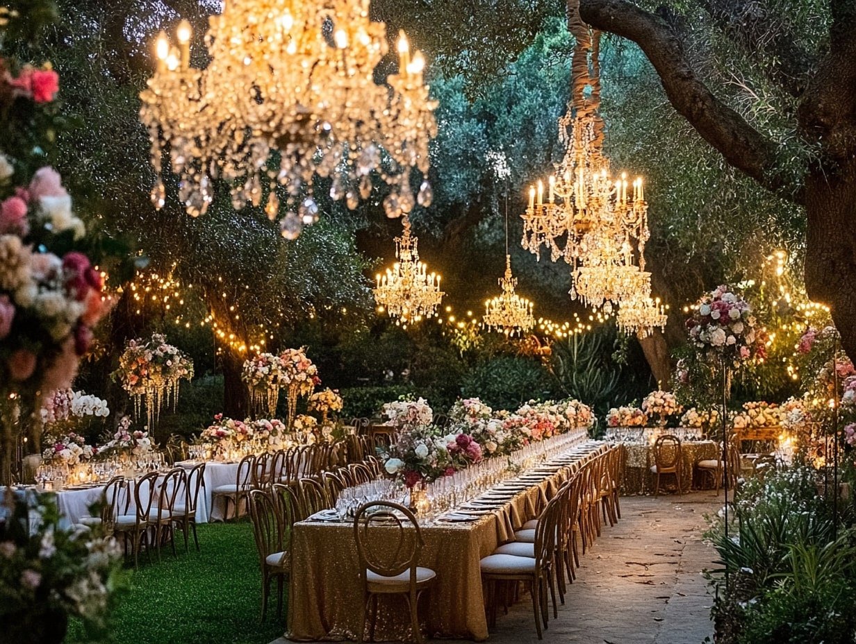 Hang Chandeliers From Tree Branches for a Rustic and Luxurious Look
