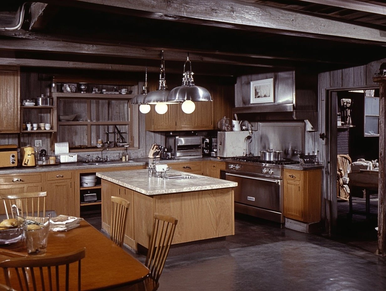 Hang a Striking Pendant Light Above the Cooking Area for Functional Lighting