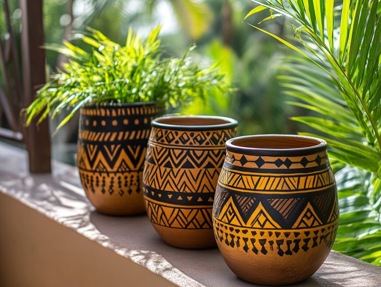 Henna-Inspired Garden Statues and Pots: Art That Grows With You