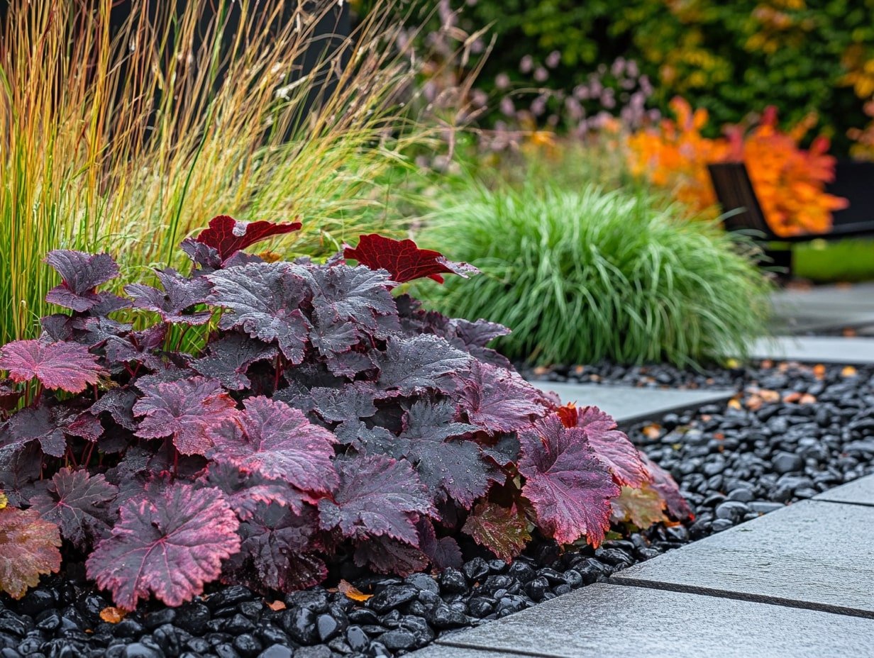 Fall Garden Glow with Heuchera Coral Bells