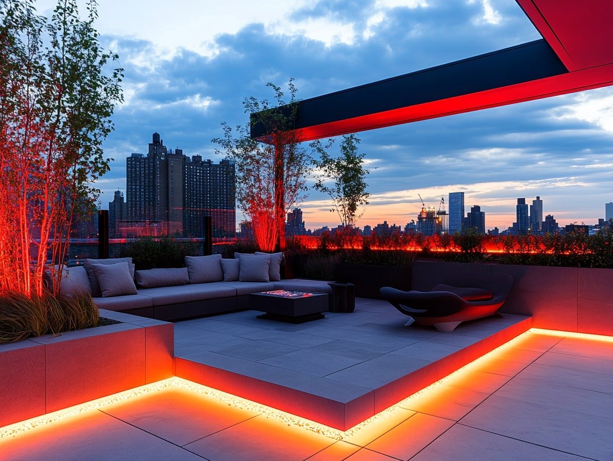 Transform Rooftop Lounges Using Perimeter Glow