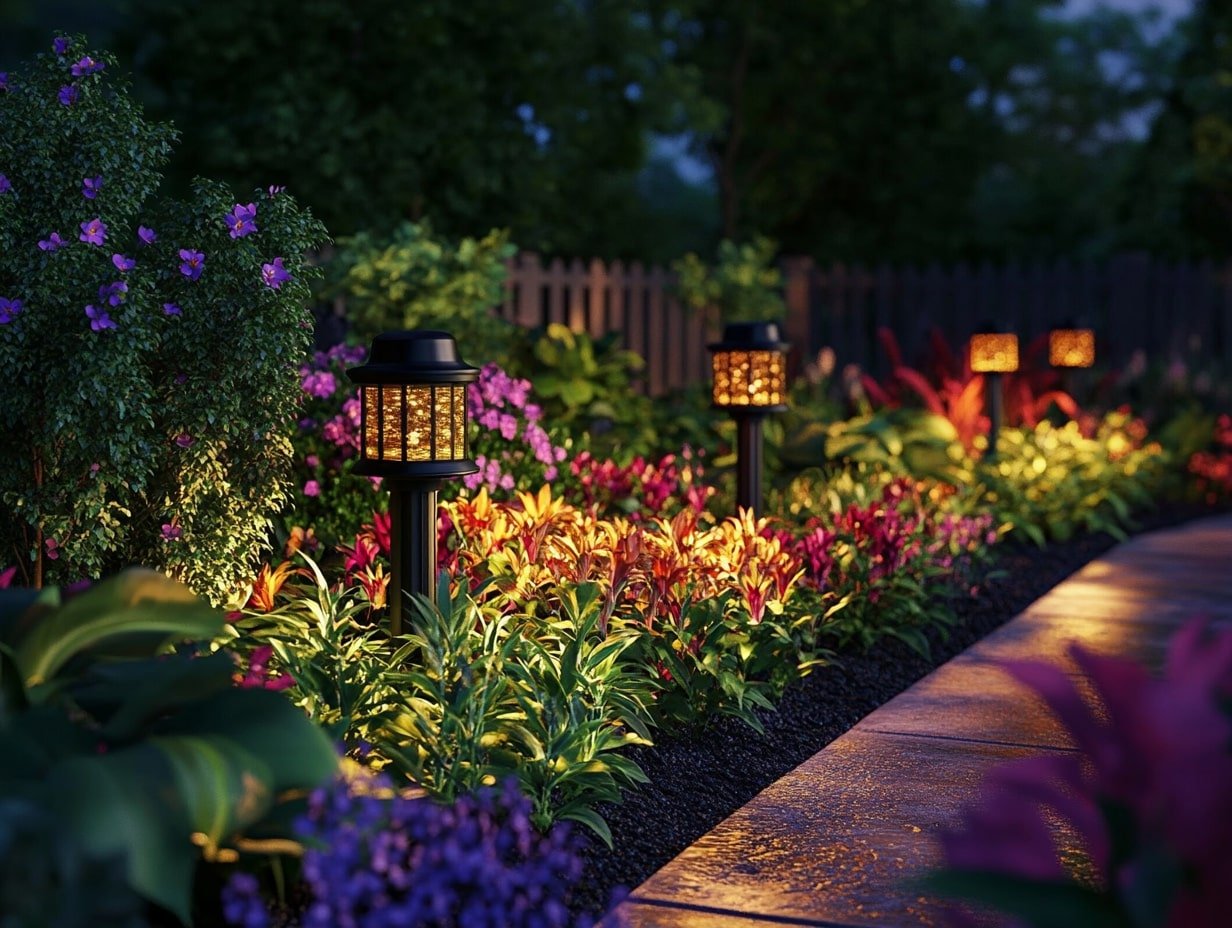 Light Up Flower Beds with Hidden Solar Magic