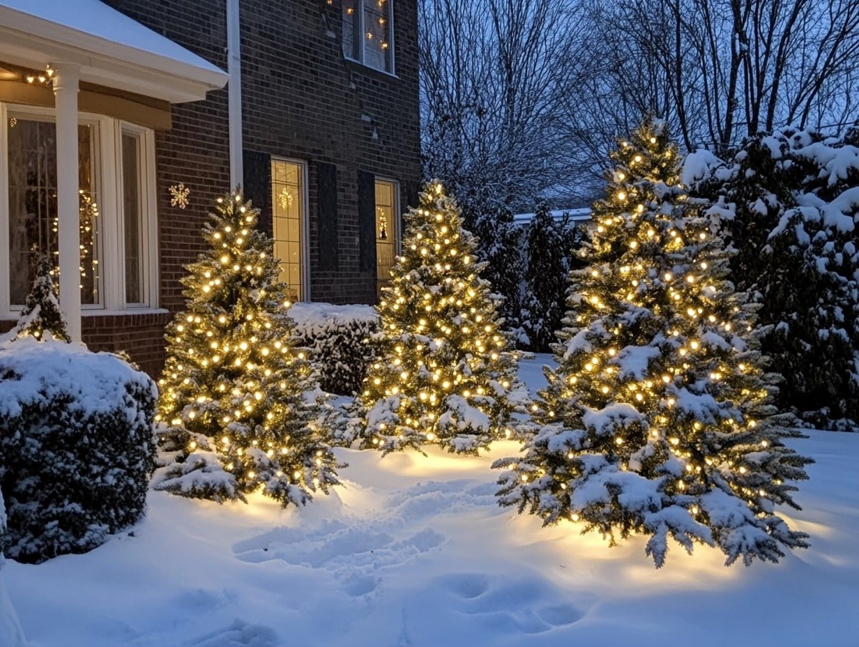 Illuminated Christmas Trees