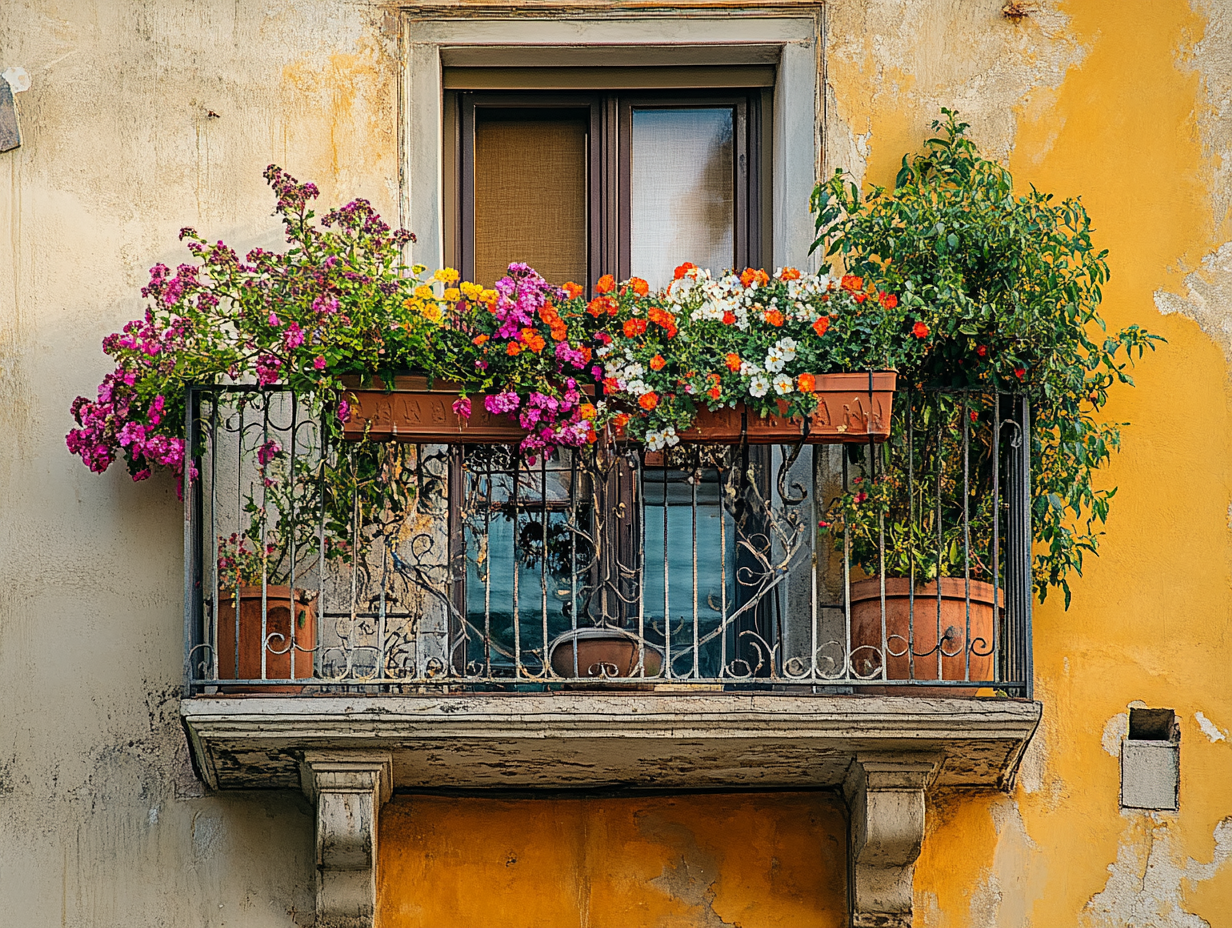 Install Flower or Plant Pots That Hook to the Railing