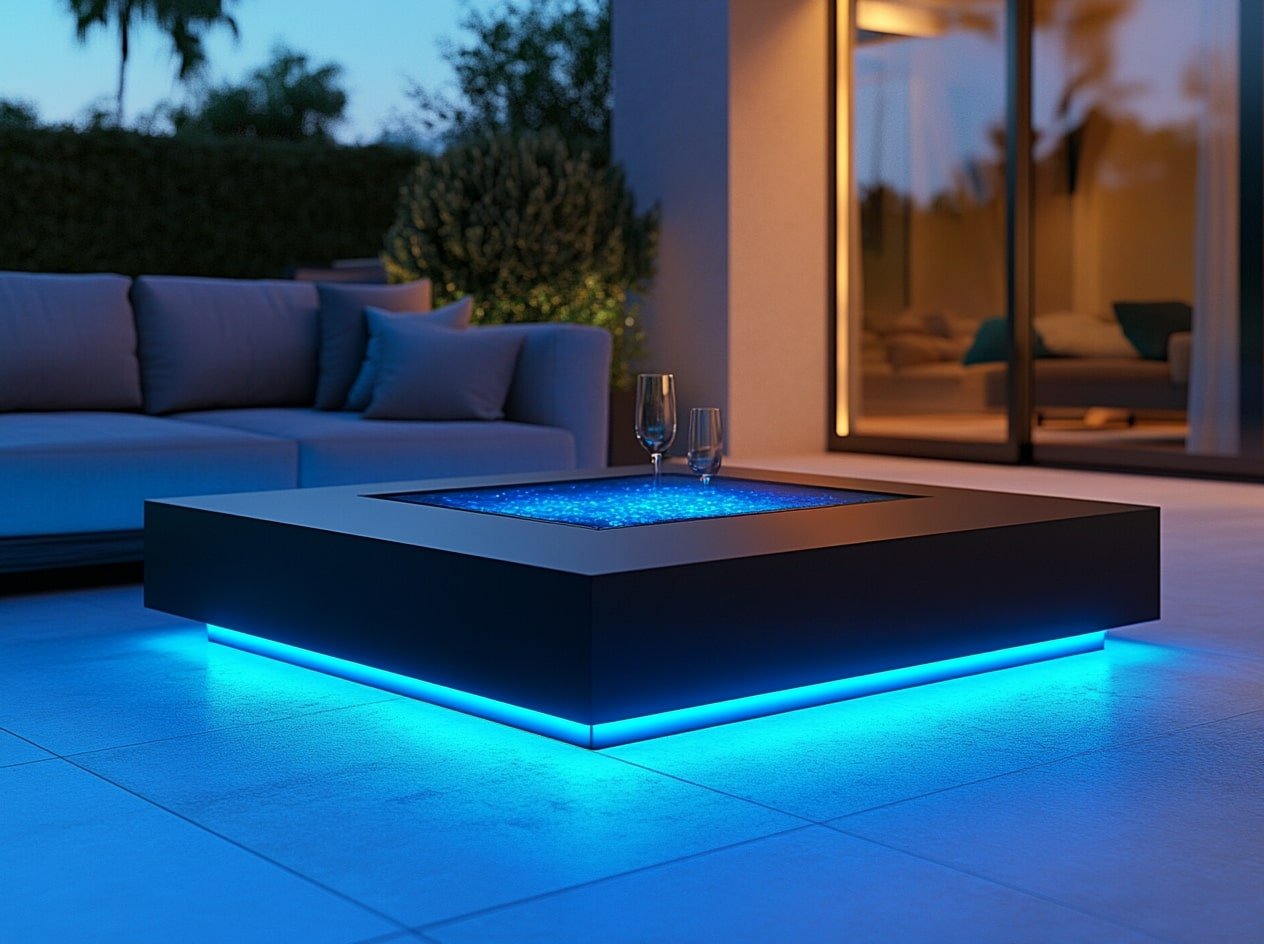 Install Illuminated Furniture in Your Patio for a Sleek, Modern Glow