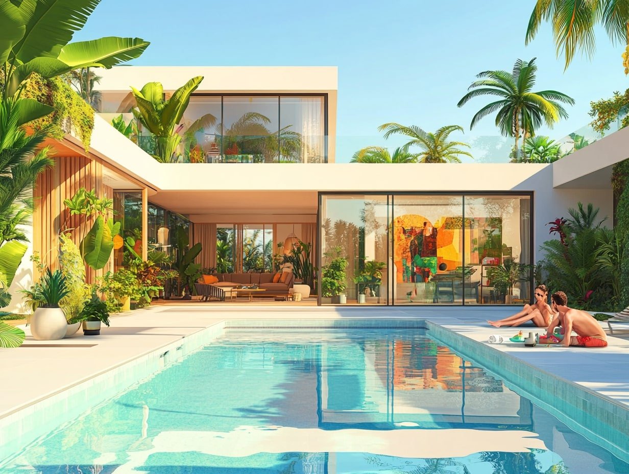 Install a Transparent Acrylic Side for a Stunning Modern Pool View