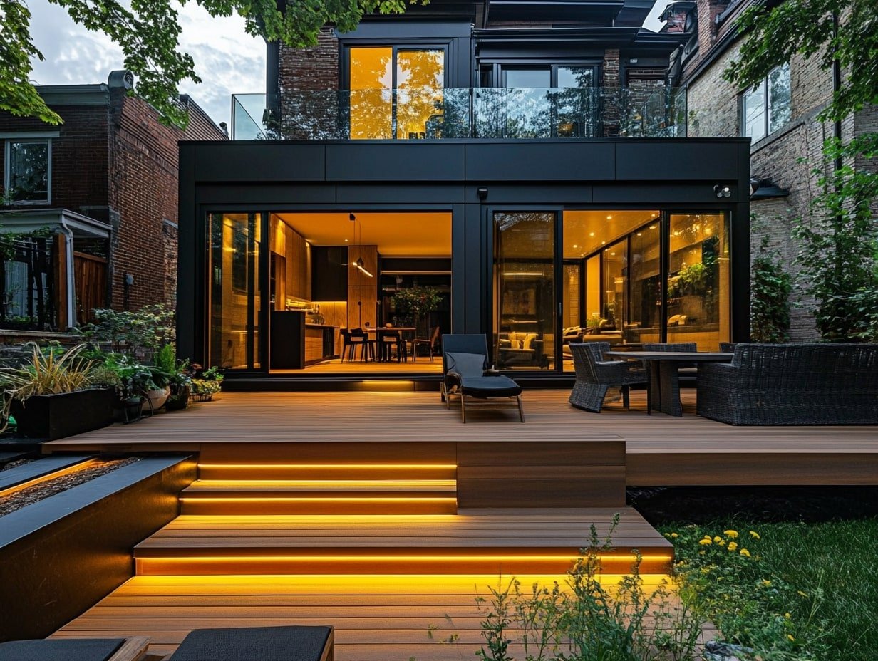 Fall Nights with Elegant Deck Lighting