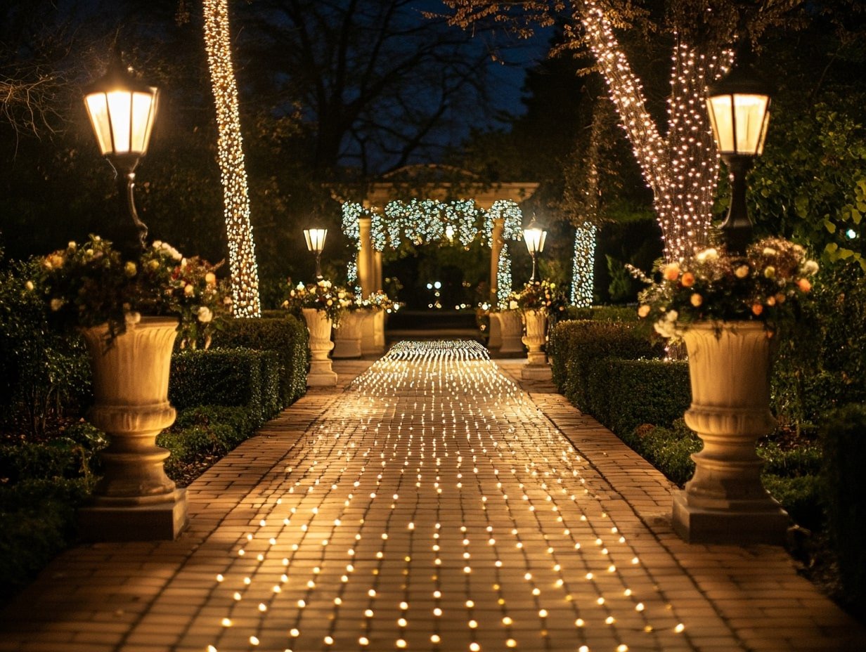 Light Up Pathways with LED Paver Lights for a Dazzling Grand Entrance