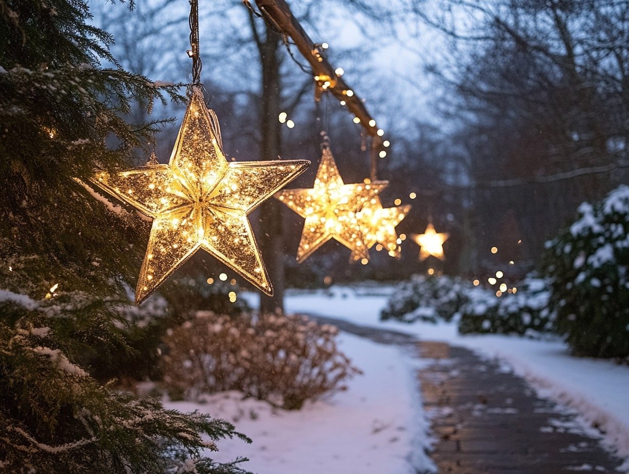 Lighted Pathways with Star Lanterns