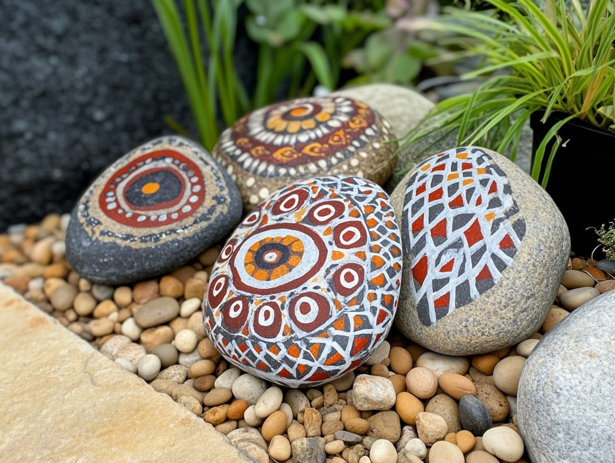 Mandala-Painted Rocks for Accents: Whimsical Pops of Peaceful Energy