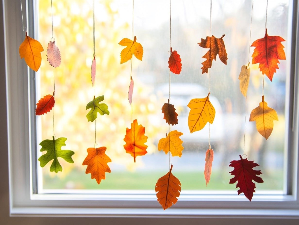 Brighten Up Windows with Hanging Maple Leaf Decor