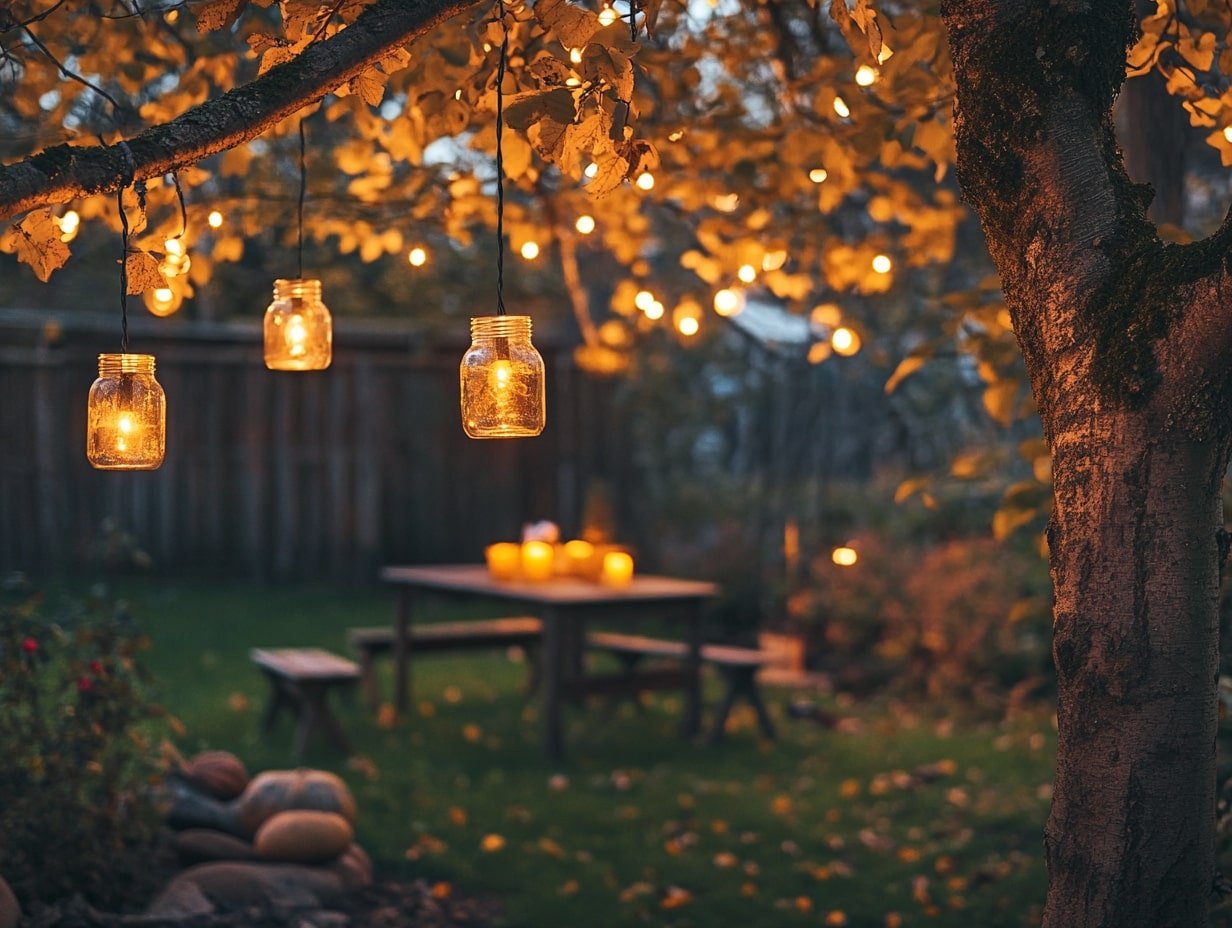 Mason Jars for Magical Outdoor Ambiance