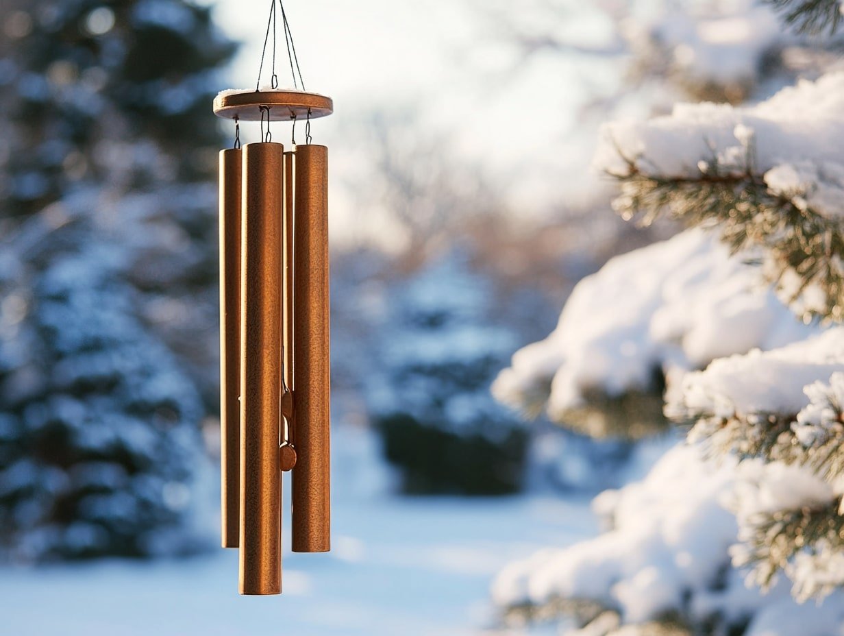 Elevate Winter Gardens with Metal Wind Chimes