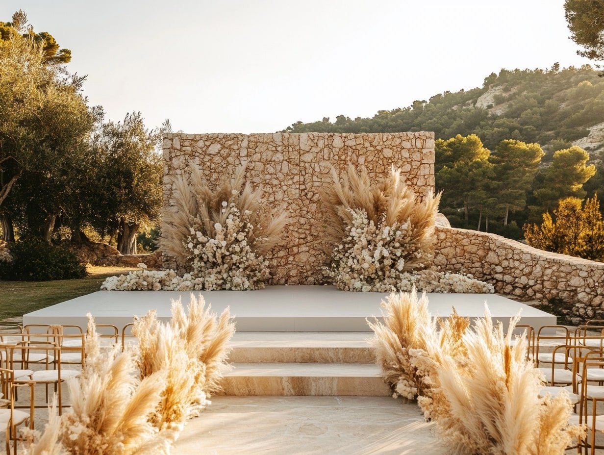 Wedding Stage That Feels Like a Desert Dream