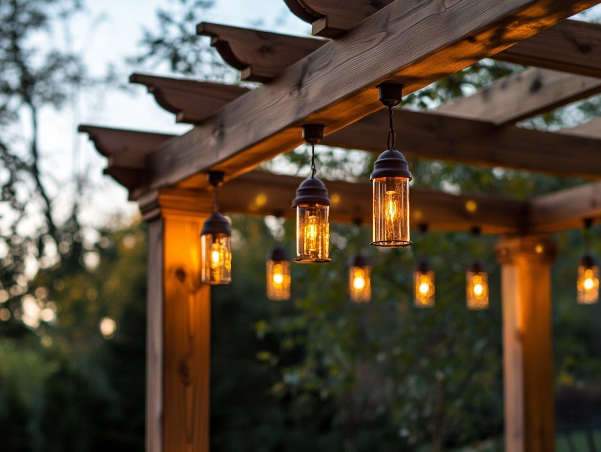 Mount Sleek Sconces to Elevate the Style and Function of Your Pergola Posts