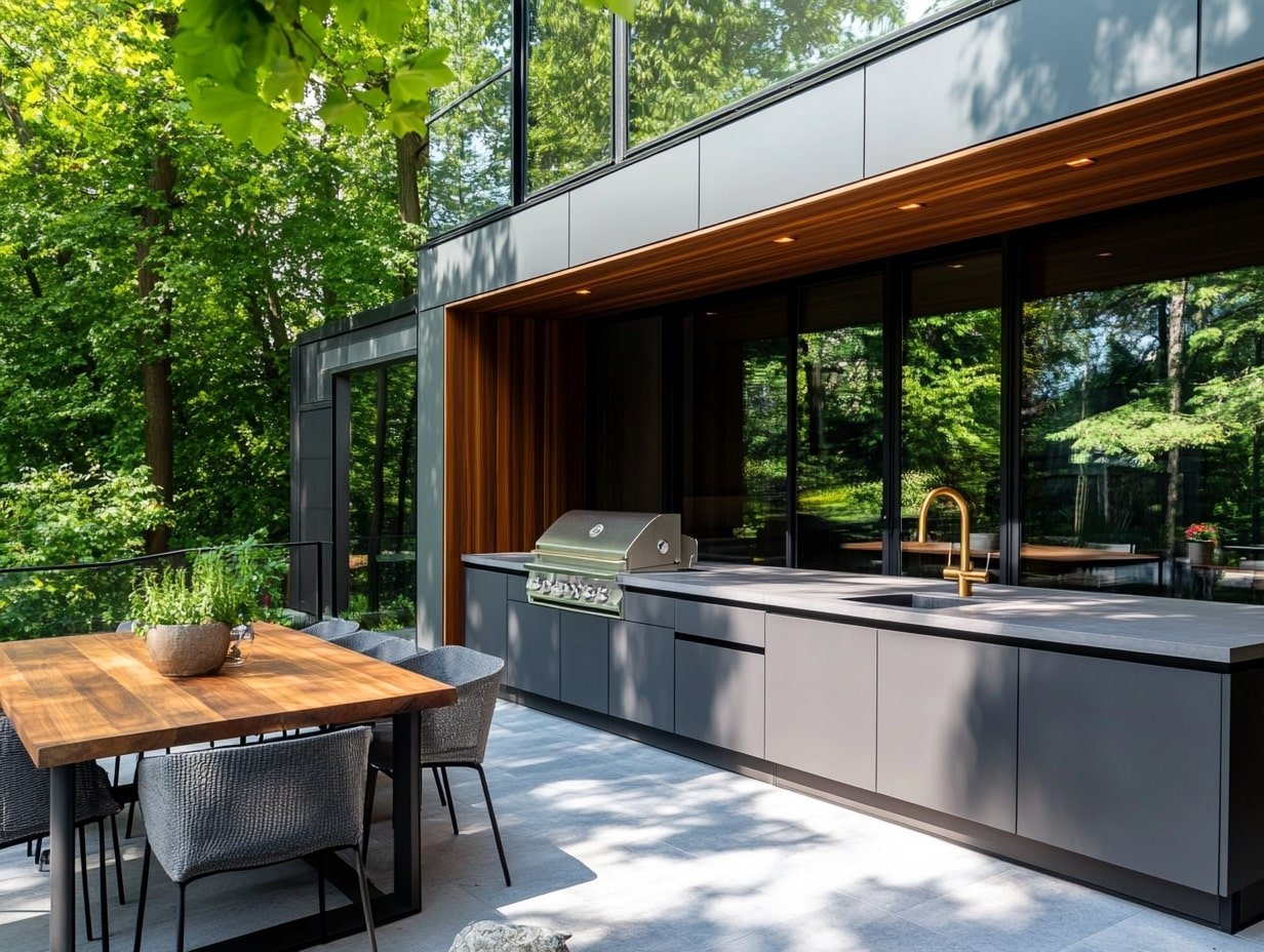 Elevate Alfresco Living with a Sleek Outdoor Kitchen Design