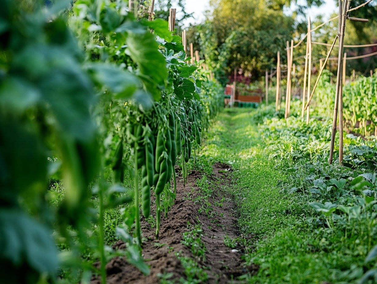 Grow Crisp Peas in Autumn Weather