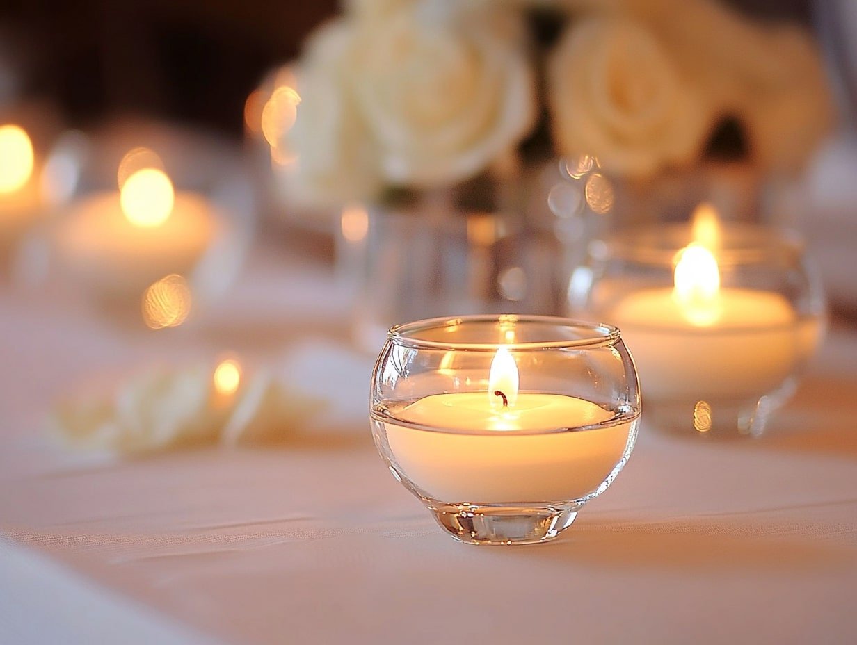 Place Tea Lights in Glass Holders for Effortless and Elegant Ambiance