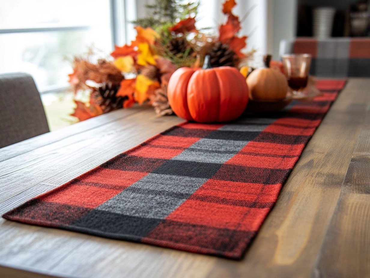 Add Rustic Charm With a Classic Plaid Table Runner