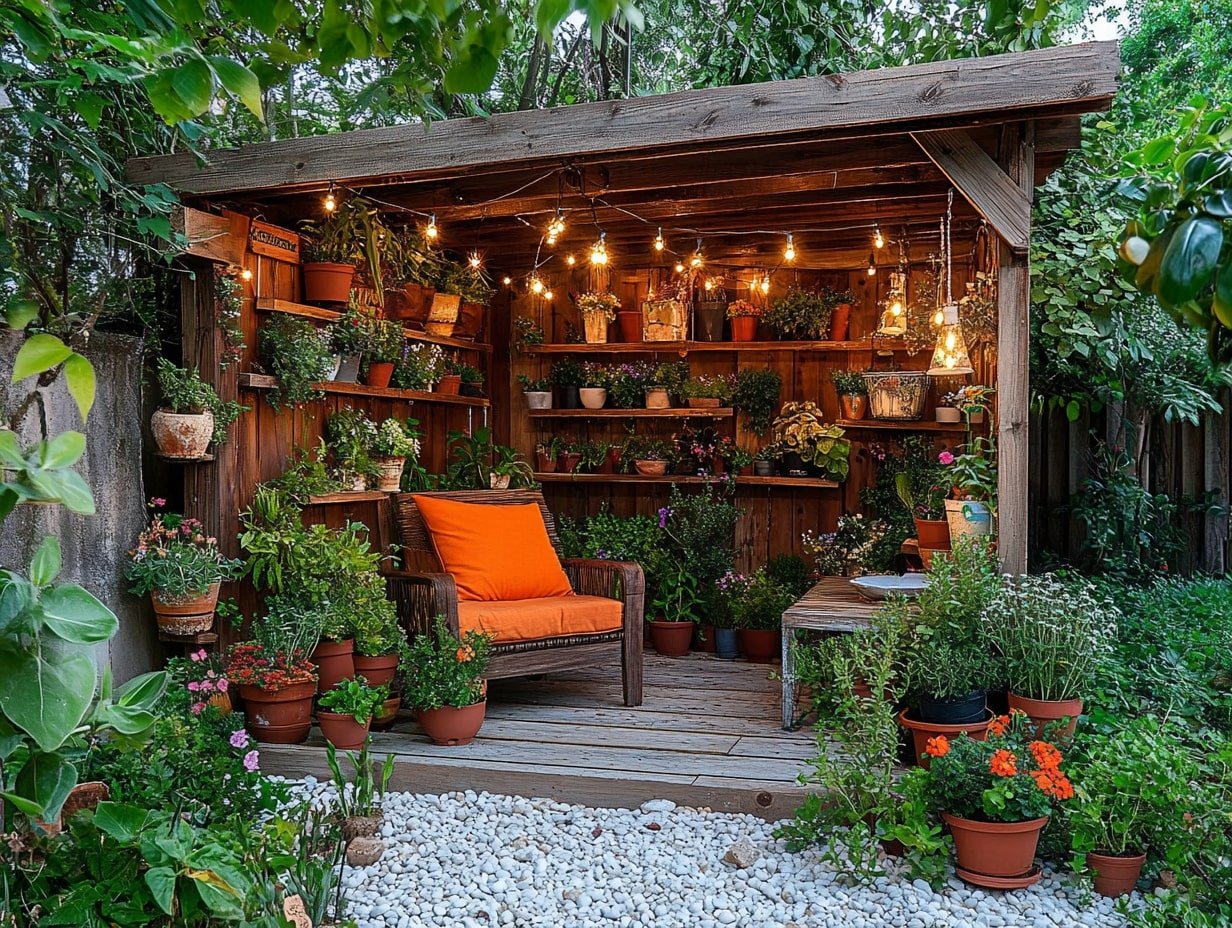 Warm Wooden Garden Nook
