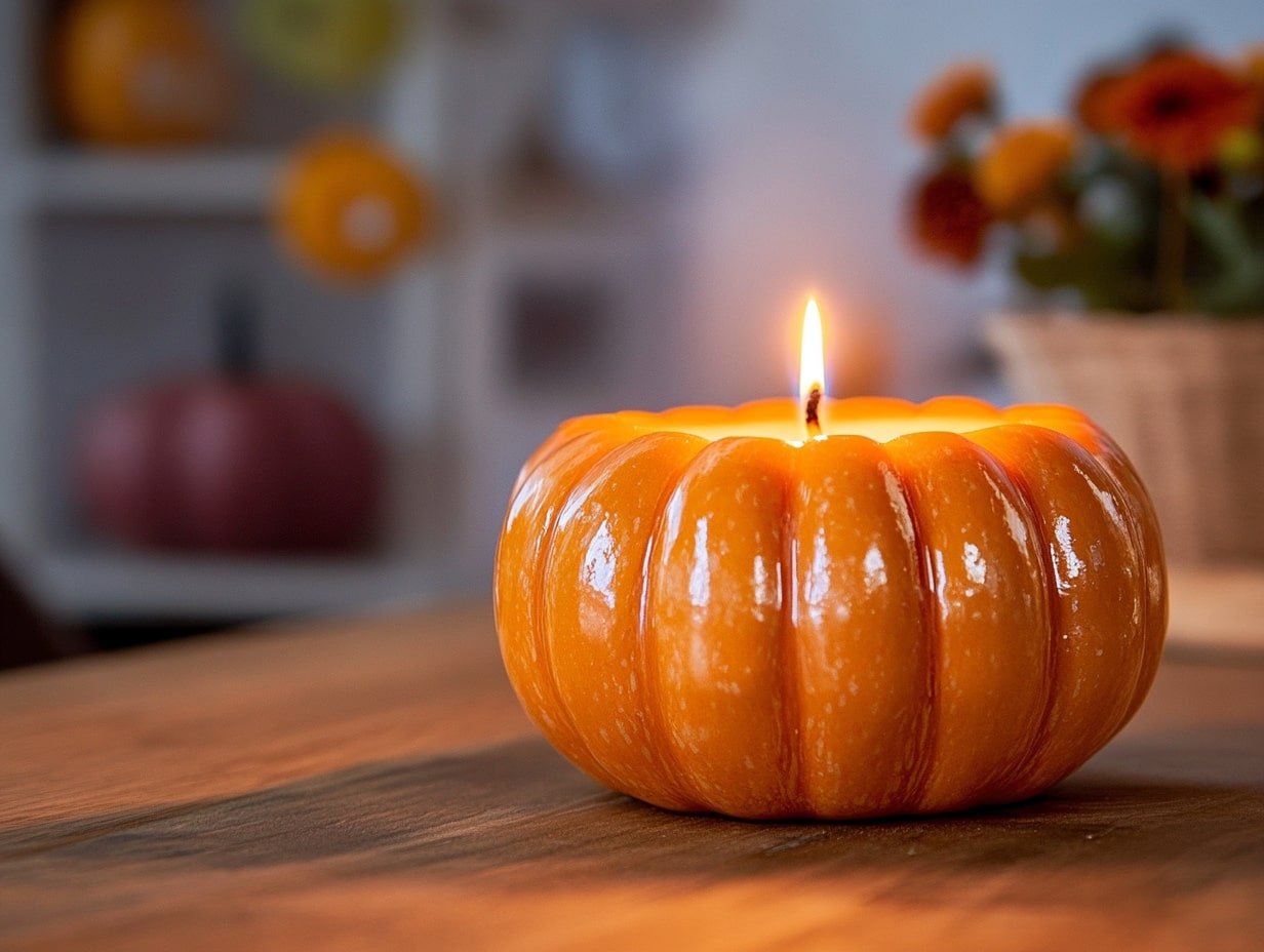 Set the Mood with Pumpkin-Shaped Candle Holders