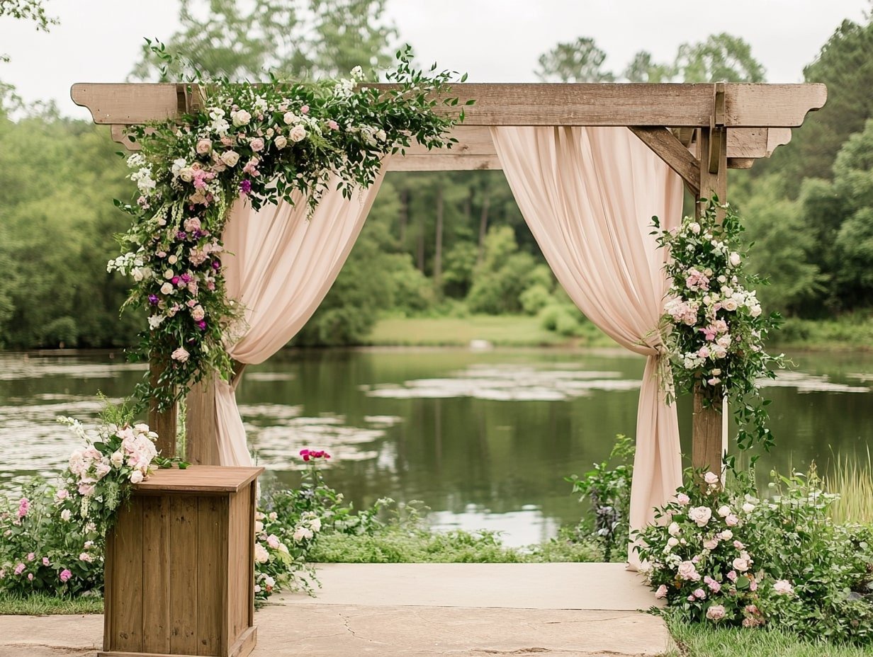 Wedding Stage by the Lakeside
