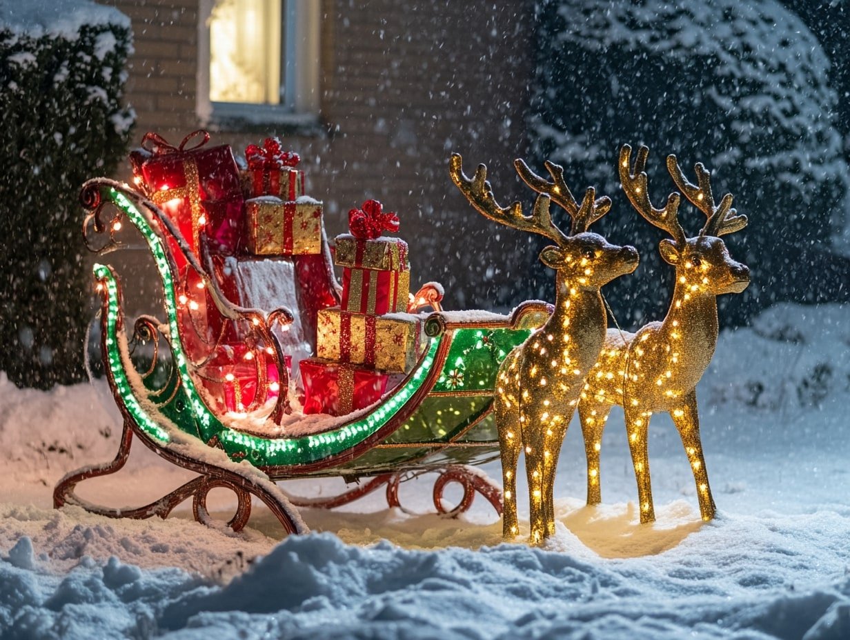 Santa’s Sleigh and Reindeer