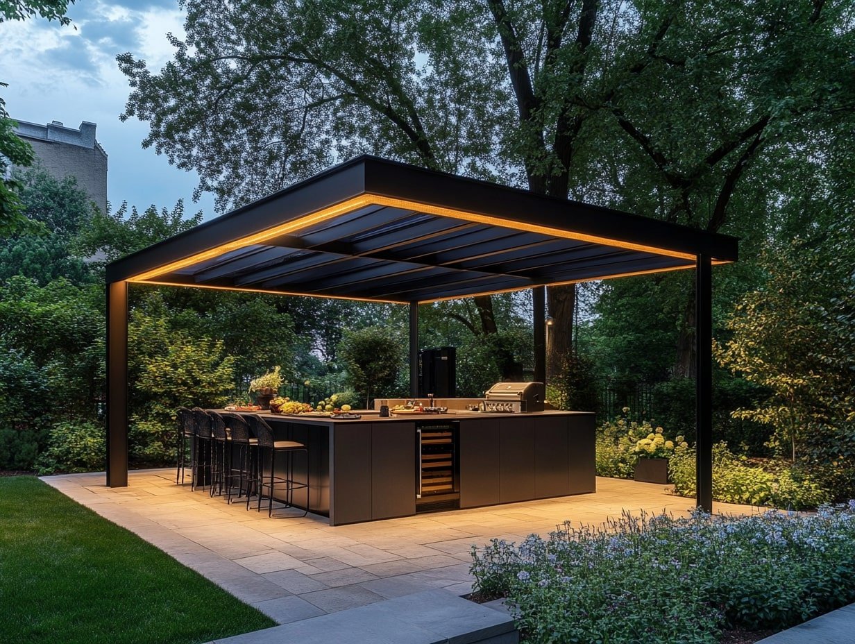 Modern Outdoor Kitchen Setup