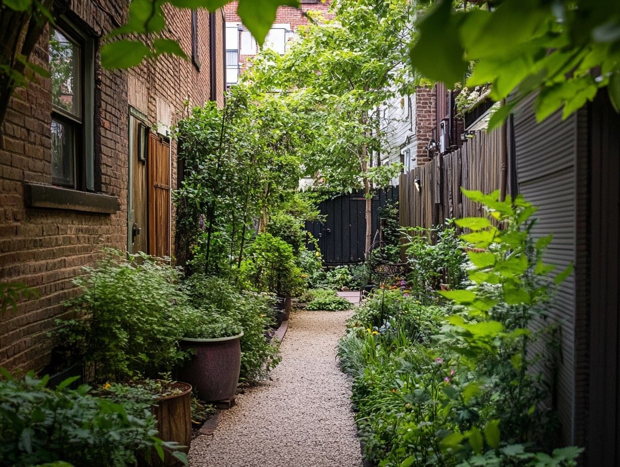 Plants and Trees to Define a Garden Path