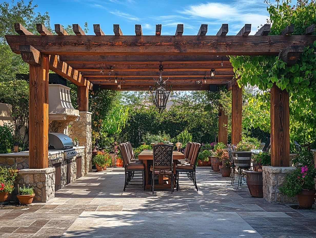 Add Vibrancy and Shade with a Bold Patio Umbrella Cluster Setup